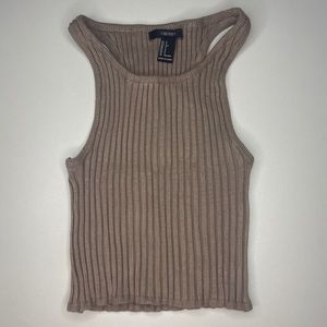 Ribbed tank crop top